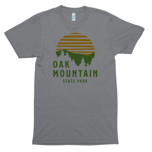 "Oak Mountain State Park Badge" Heather Grey T-Shirt