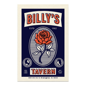 "Billy's Tavern" - Limited Edition Poster
