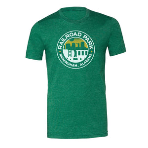 "Railroad Park" Green Unisex T-Shirt