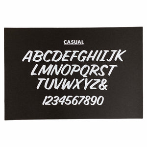 Casual Type Card Print