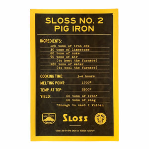 "Sloss Iron Recipe" Print