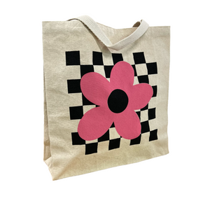 "Super Crisp Checkered" Tote Bag